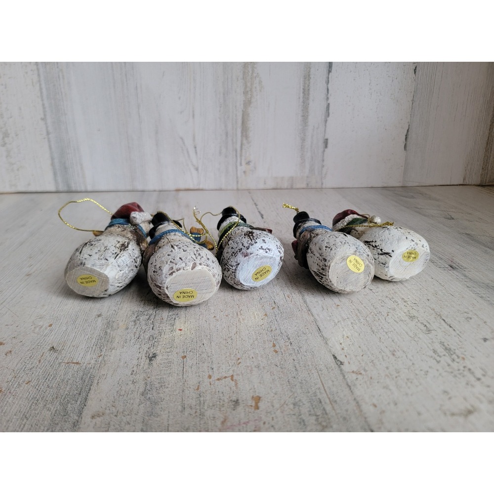 Snowman rustic I heart grandma grandpa you me‎ ornament Xmas set - Picture 9 of 9